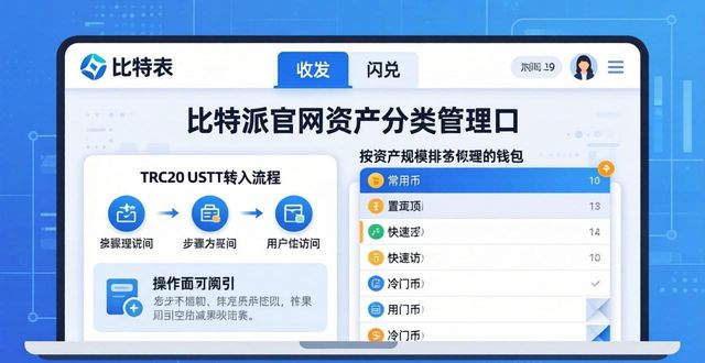 比特派资产分类：看懂官网，管好你的币